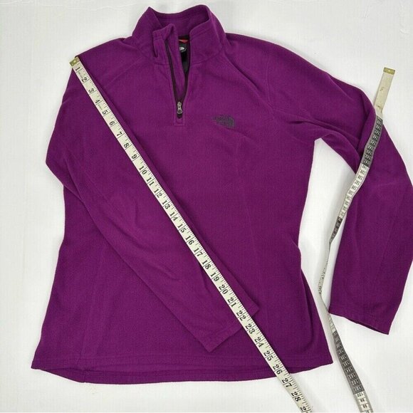 The North Face Women's Purple Athletic 1/4 Zip Fleece Activewear‎ Top Small/C38 - Picture 14 of 14